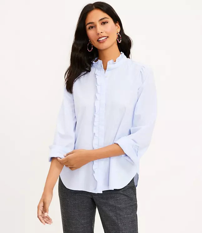 Ruffle Shirt | LOFT