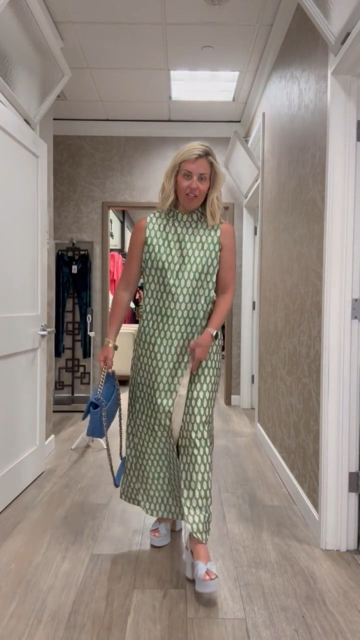 Loving this green goodness! Frances Valentine has gorgeous pieces! I’m wearing xs and 8 in heels. 

#LTKdayinmylife #LTKmomlife #LTKOver40