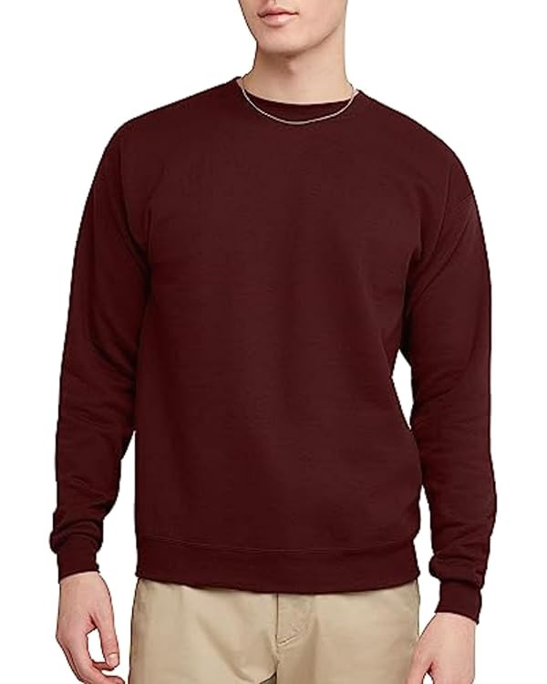 Hanes EcoSmart Fleece, Cotton-Blend Pullover, Crewneck Sweatshirt for Men (1 Or 2 Pack) | Amazon (US)