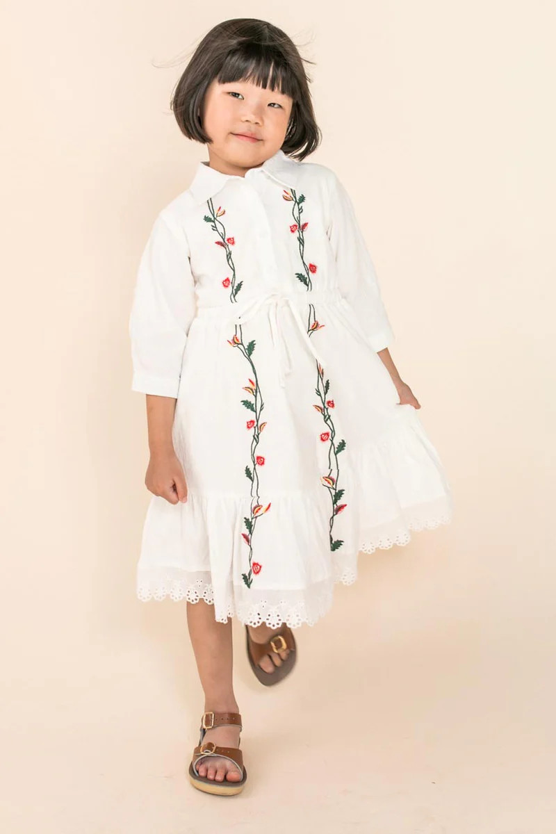 Mini Juno Embroidered Dress | Ivy City Co