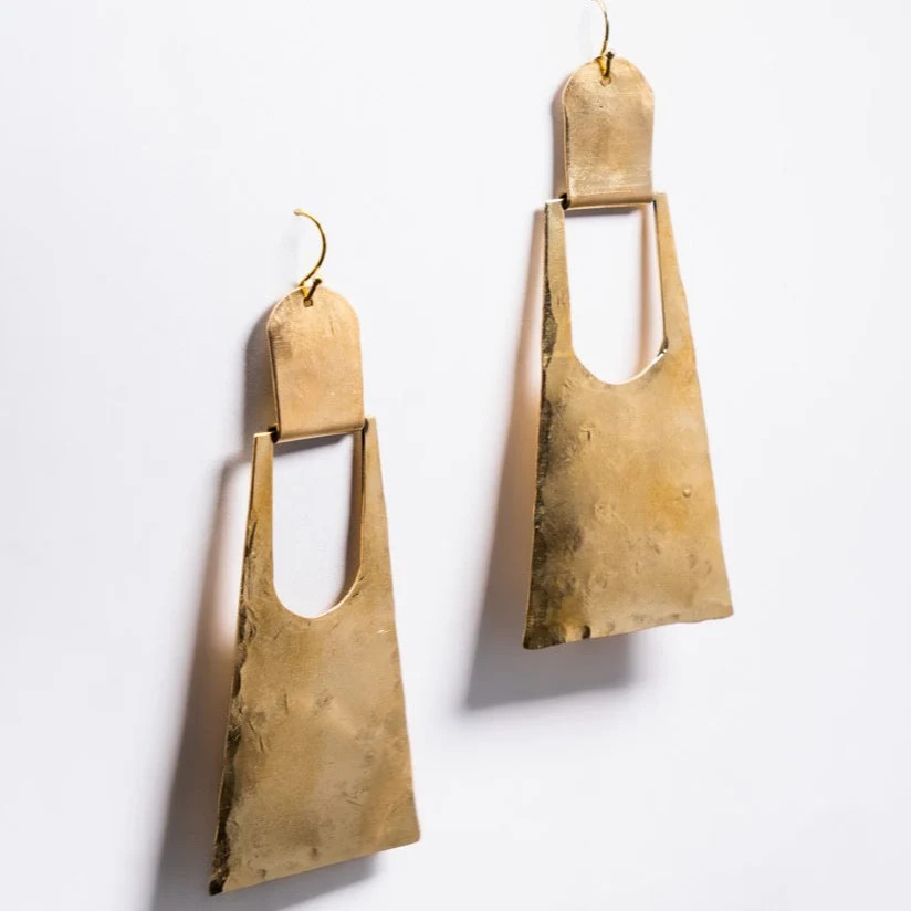 PYRAMID Earrings | Twisted Silver