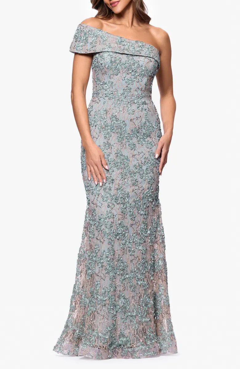 Soutache Lace Off the Shoulder Gown | Nordstrom
