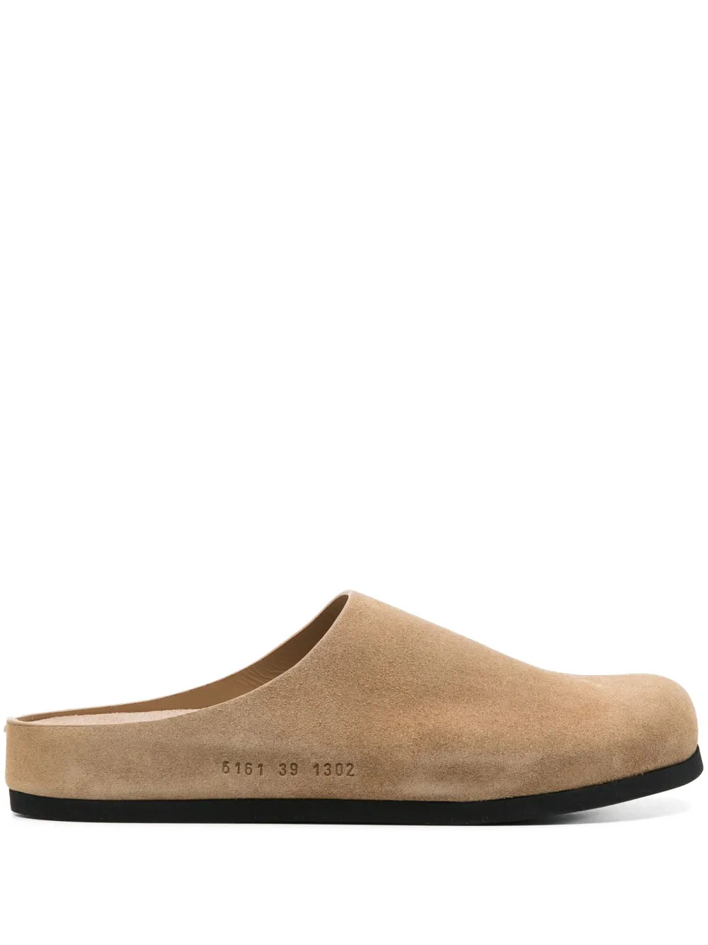 Common Projects Suede Mules | Brown | FARFETCH | Farfetch Global
