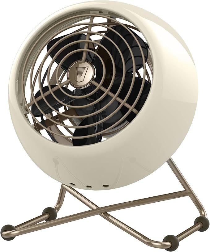Vornado VFAN Mini Modern Personal Vintage Air Circulator Fan, Vintage White | Amazon (US)