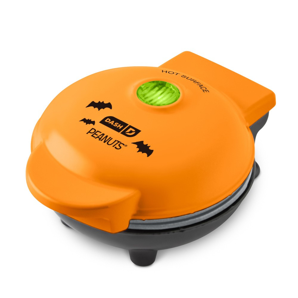 Peanuts\u00ae x Dash Snoopy Jack-o-Lantern Mini Waffle Maker | Williams-Sonoma