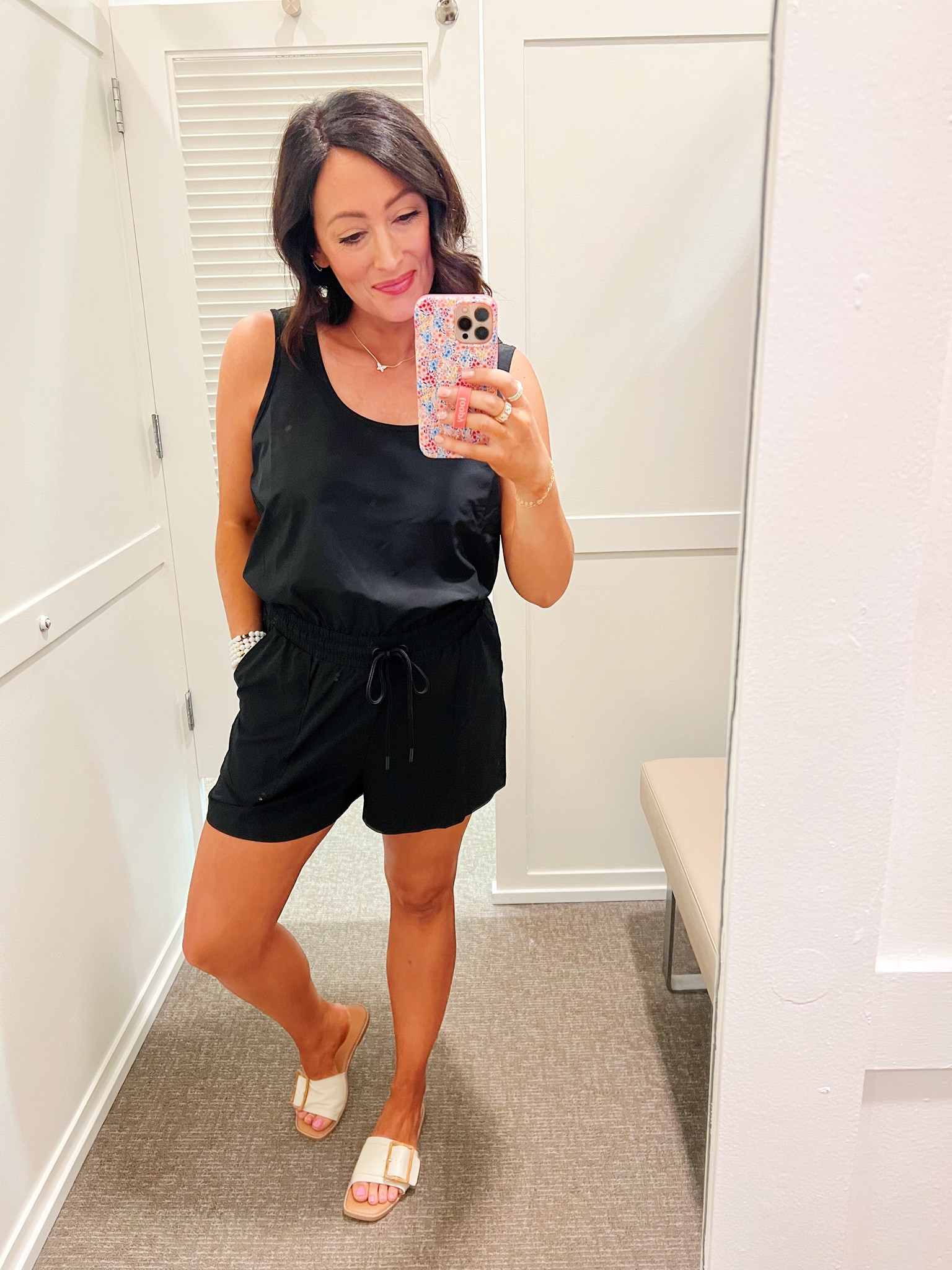 LOFT TRY ON ::
• athletic romper is true to size - in a medium & it was big on top 
• sandals true to size 

#LTKsalealert #LTKSeasonal #LTKunder50
