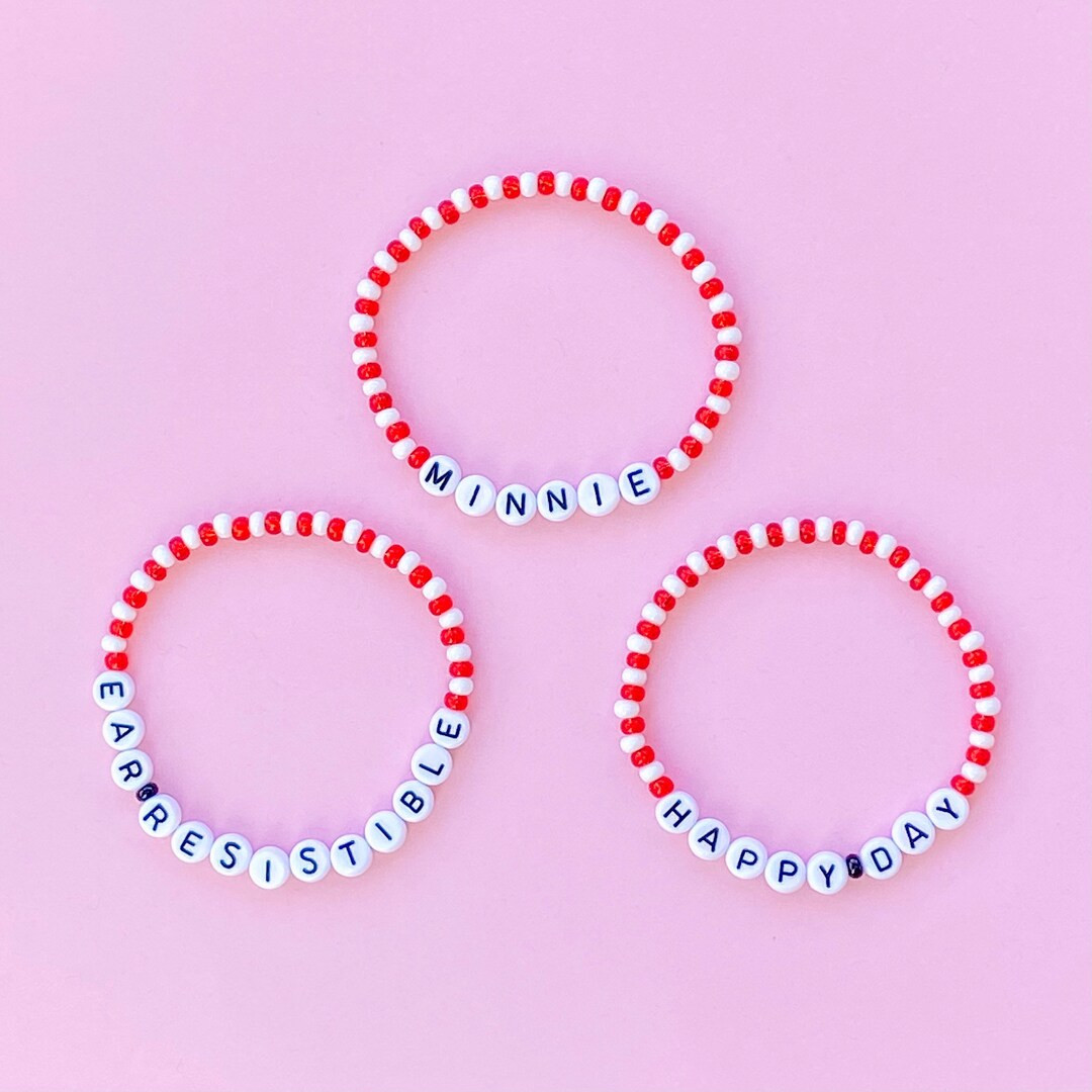 Minnie Bracelets, Stacking Stretch Bracelets, Beaded Bracelets, Layering Jewelry | Etsy (US)