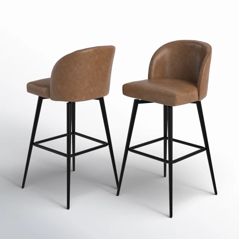 Leather swivel stools. Comes in counter and bar height! 

#LTKSaleAlert #LTKHome #LTKParties
