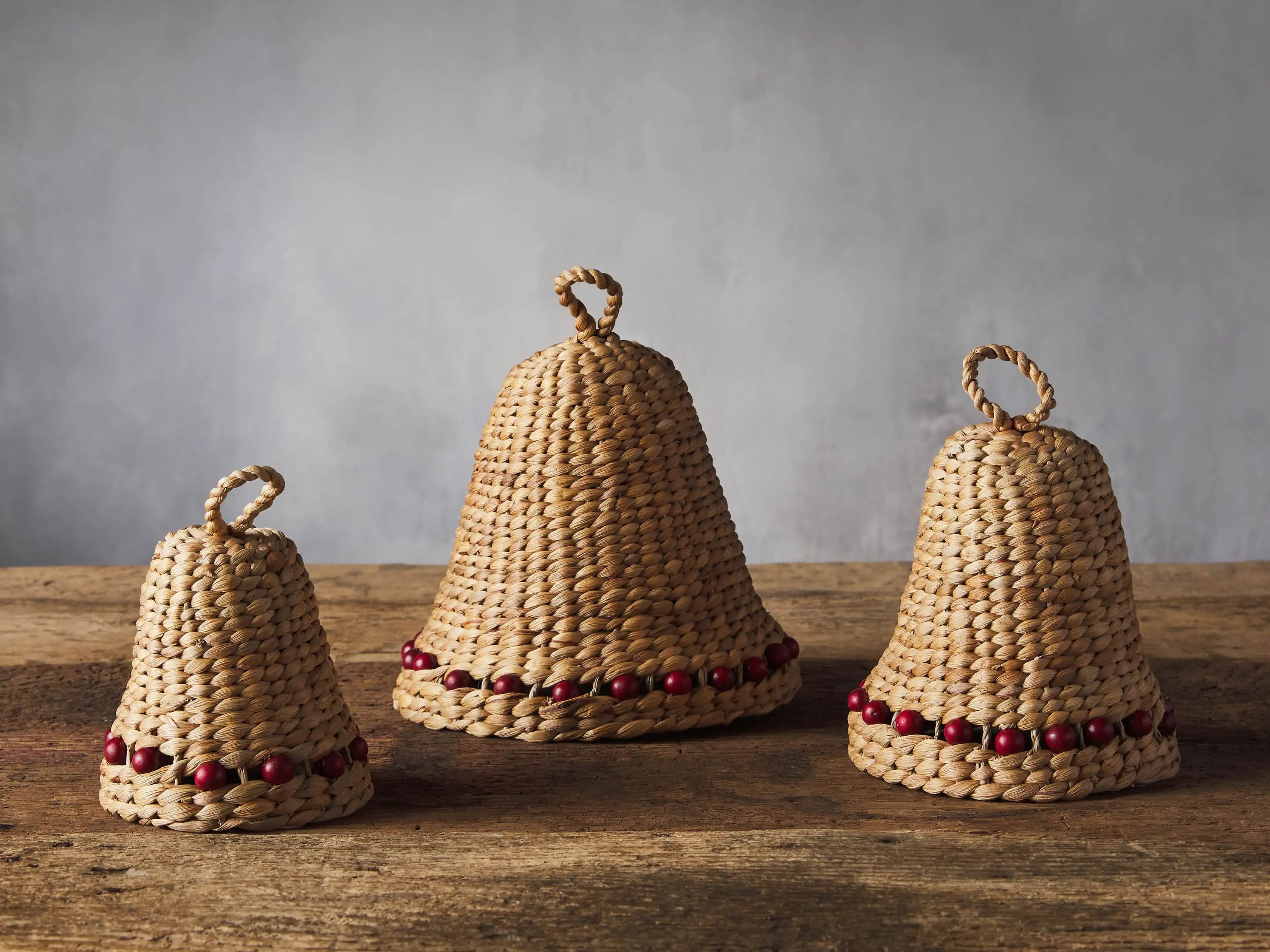 Woven Bells (Set of 3) | Arhaus