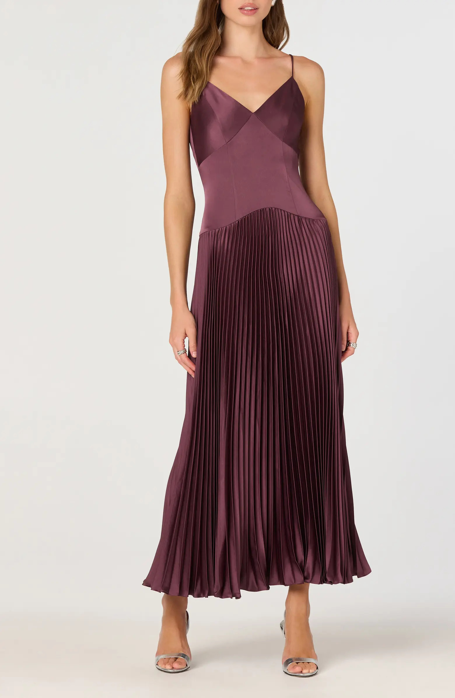 Pleated Drop Waist Dress | Nordstrom