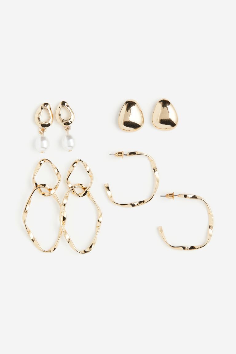 4 Pairs Earrings | H&M (US + CA)