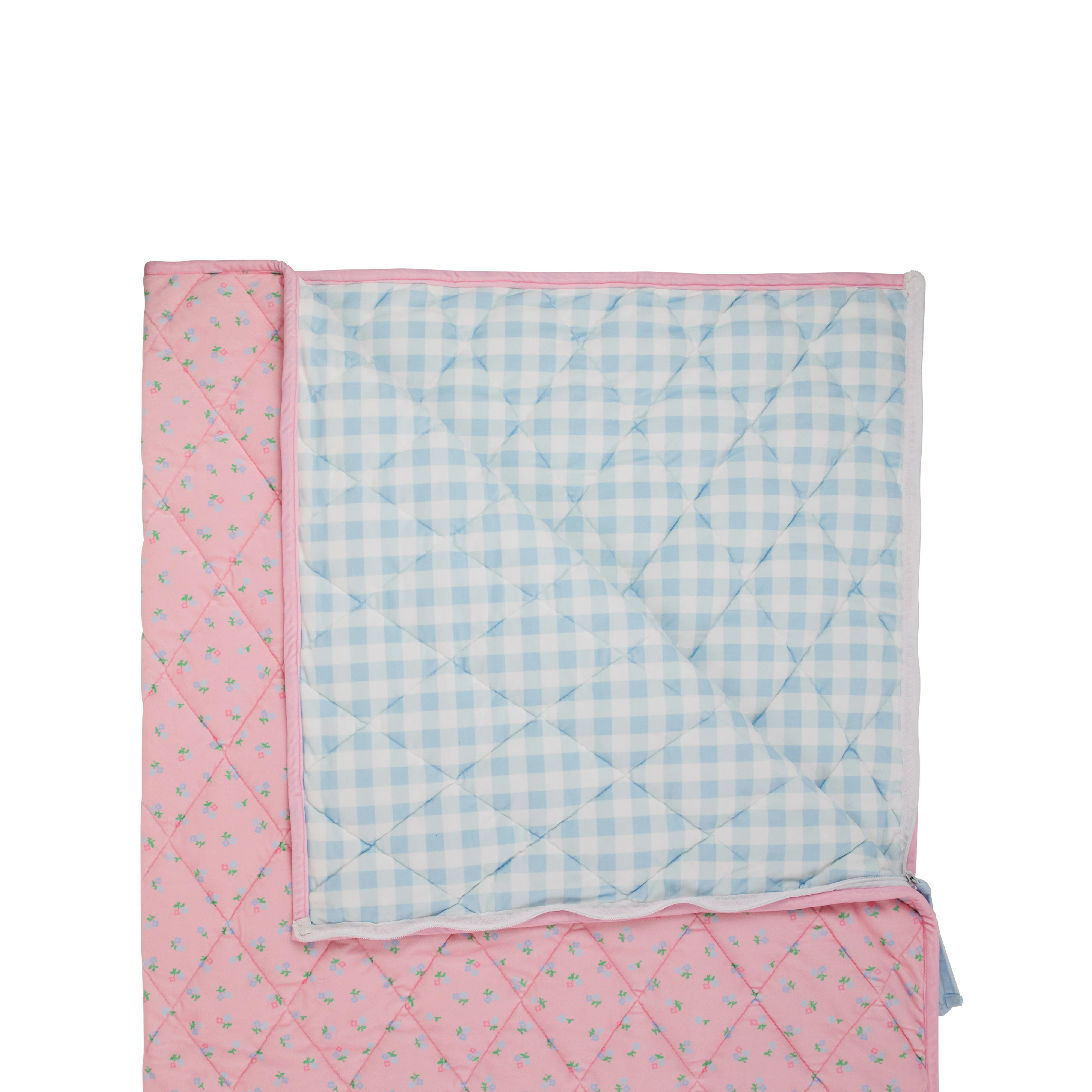 Slumber Soiree Sleeping Bag - I Pick You & Beale Street Blue Gingham | The Beaufort Bonnet Company