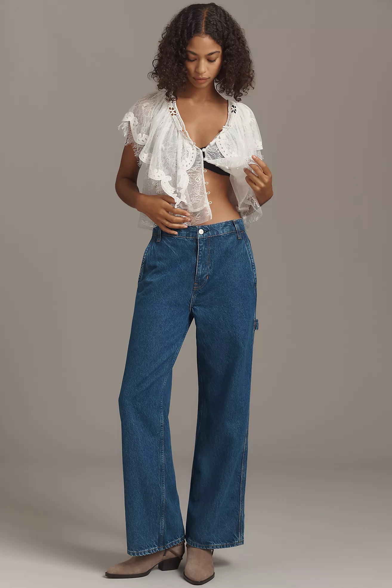 Reformation Diego Mid-Rise Baggy Utility Jeans | Anthropologie (US)