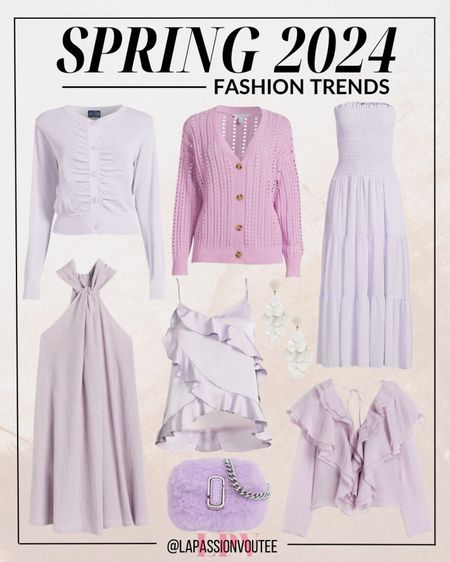 Indulge in the enchanting allure of Spring 2024 with lilac-hued outfits. Immerse yourself in the soothing elegance of this delicate color palette, where every garment becomes a statement of grace. Embrace the whimsical charm and let lilac redefine your style, casting a dreamy spell wherever you go.

#LTKSeasonal #LTKMostLoved #LTKstyletip