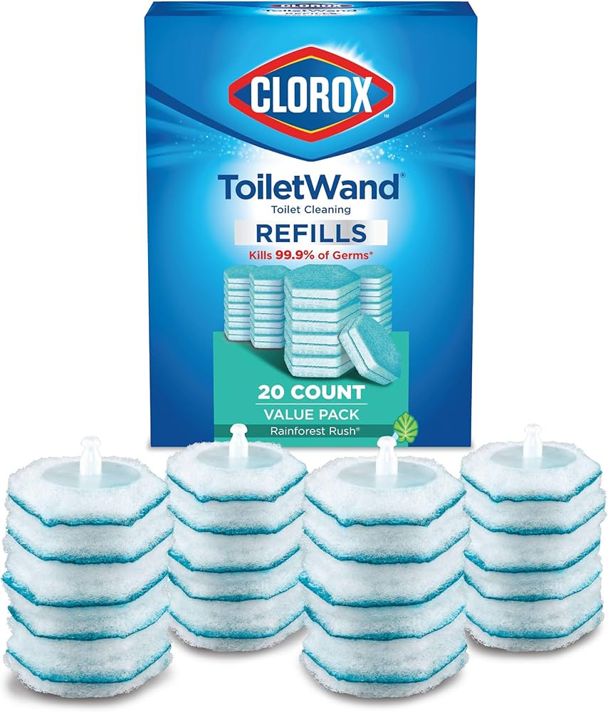 Clorox ToiletWand Disinfecting Refills, Disposable Wand Heads - Rainforest Rush - 20 Count (Packa... | Amazon (US)
