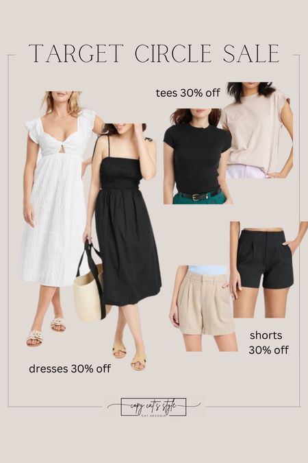 Target Circle Sale 
30% off dresses, tees, and shorts


#LTKsalealert #LTKstyletip #LTKxTarget