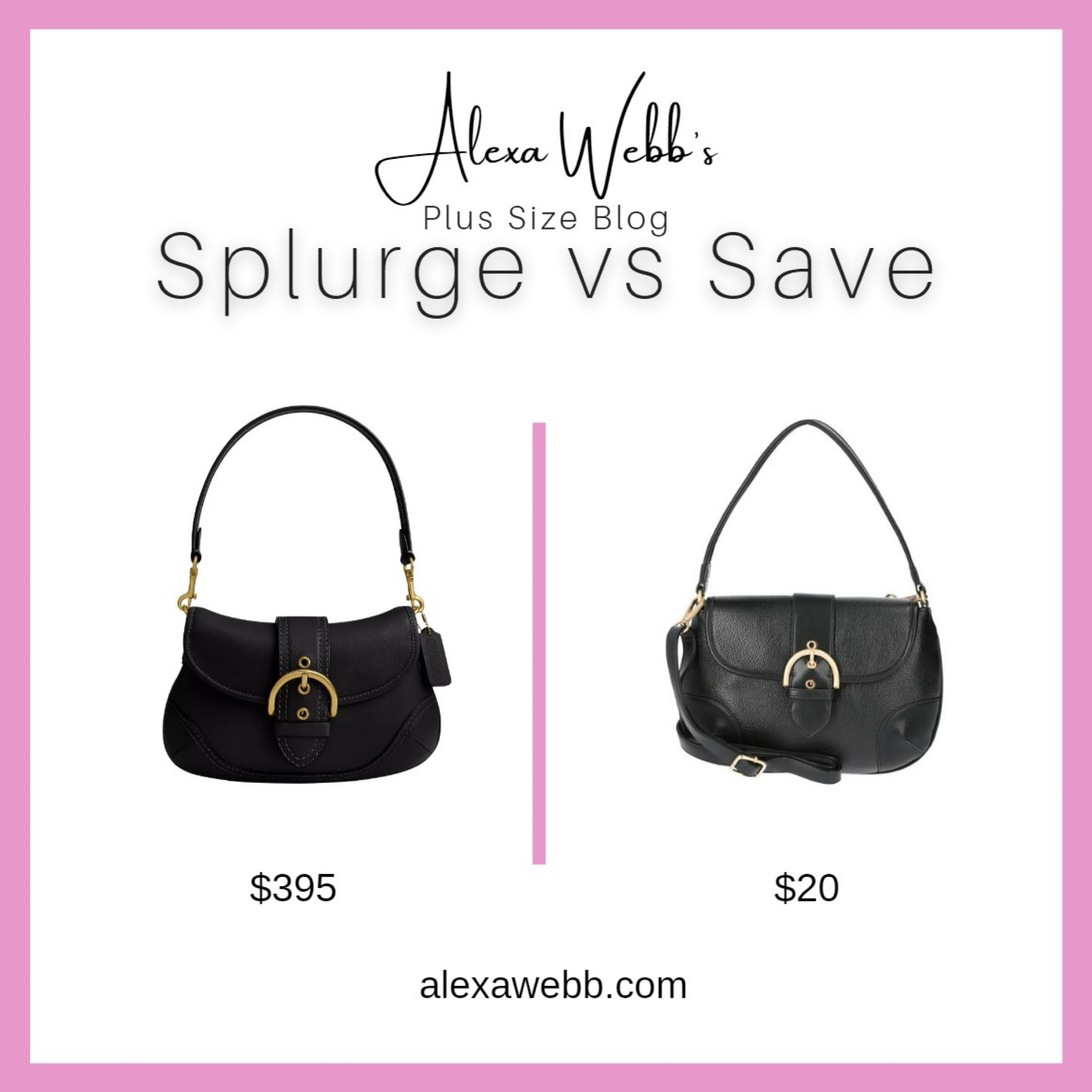 Shoulder Buckle Bag - Splurge vs Save by Alexa Webb #plussize

#LTKStyleTip #LTKItBag #LTKPlusSize