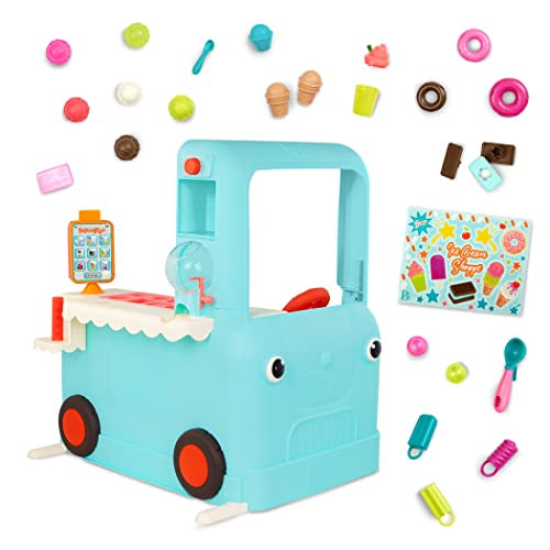 B. toys- Ice Cream Shoppe- Pretend Play Ice Cream Toys, Tablet & Accessories – Interactive Food Truck for Toddlers, Kids – Educational Pretend Play Set – 2 Years + | Amazon (US)