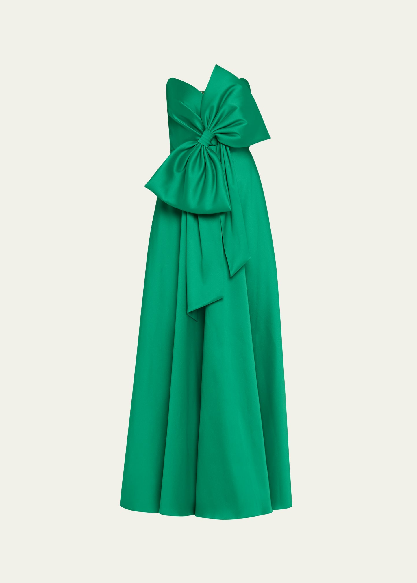 Badgley Mischka Strapless Bow-Front Gown | Bergdorf Goodman