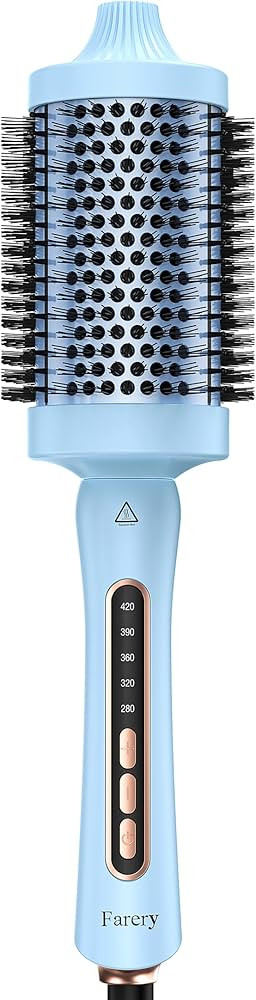 Farery 2.4" Thermal Brush, Large Barrel Heated Round Brush with Triple PTC & 5 Heat Settings (280... | Amazon (US)