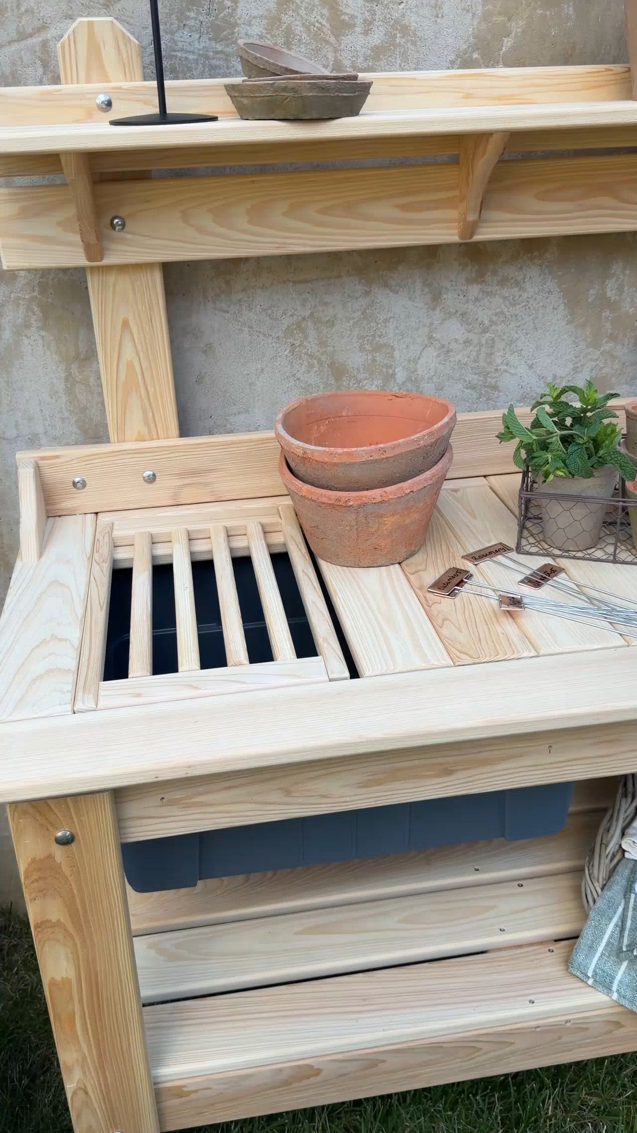 #AD Unfortunately, you do absolutely NEED this bench.... @wayfair #WayfairPartner #Wayfair 

garden l potting bench