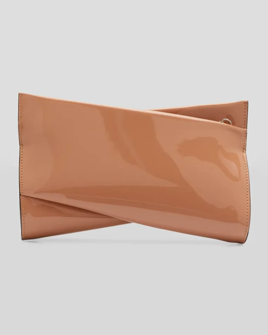 Loubitwist Small Patent Clutch Bag | Neiman Marcus