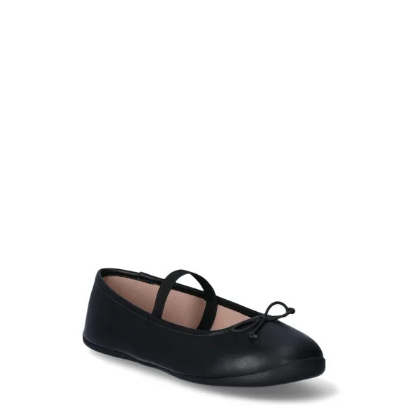 Wonder Nation Girls Bow Ballet Flats | Walmart (US)