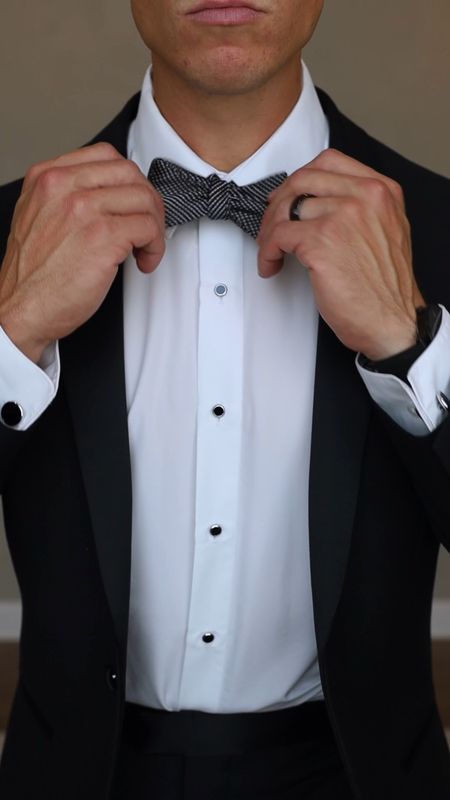 Men’s black tie wedding outfit - bow tie with black tuxedo

#LTKstyletip #LTKmens