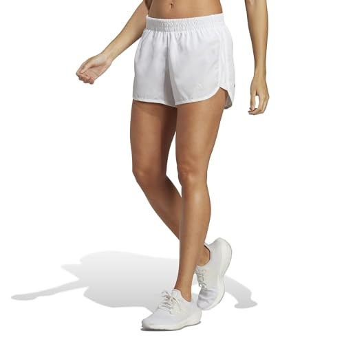 Adidas Women's Marathon 20 Running Shorts, White, Large 3 | Amazon (US)