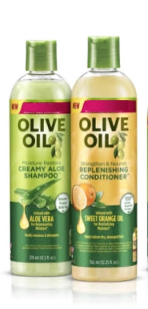 QRS OLIVE OIL MOISTURE RESTORE CREAMY ALOE SHAMPOO 370ml with Strength & Nourish Replenishing Con... | Amazon (UK)