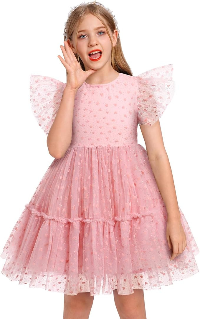 IMEKIS Toddler Kids Girls Confetti Stars Birthday Princess Dress Tulle Boho Cake Smash Photo Shoo... | Amazon (US)