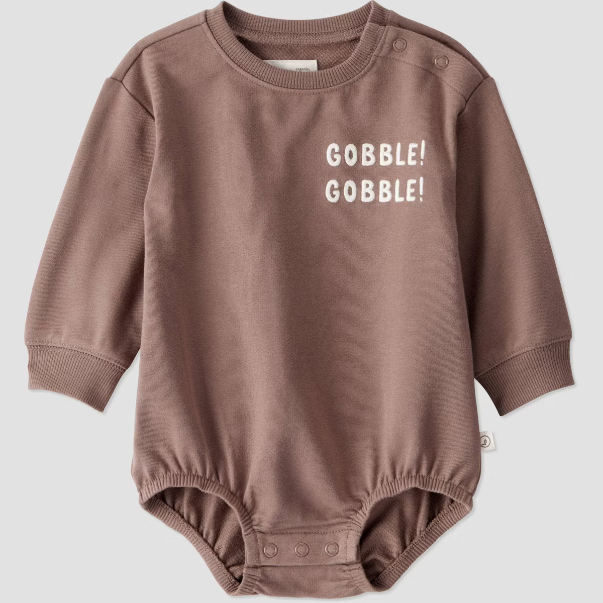 Little Planet By Carter's Organic Baby Thanksgiving Bubble Romper - Brown | Target