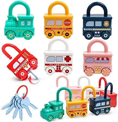 Montessori Educational Learning Toys Toddlers Sensory Car Activity Board Preschool Fine Motor Ski... | Amazon (US)