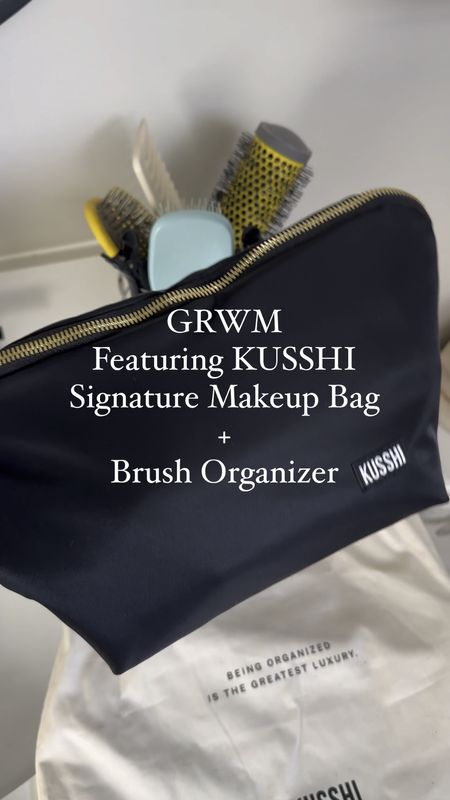 #ad Best makeup bag and brush organizer!   #kusshi 

#LTKitbag #LTKfindsunder100 #LTKbeauty