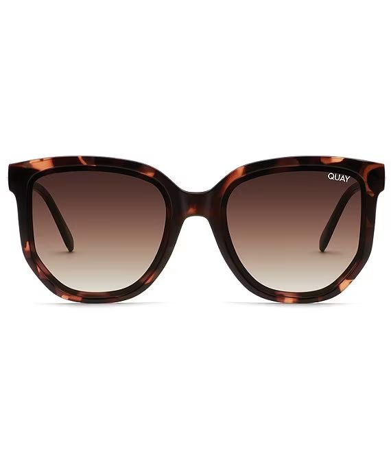 Quay Australia Coffee Run Oversized Round Cat Eye Sunglasses | Dillard's | Dillards