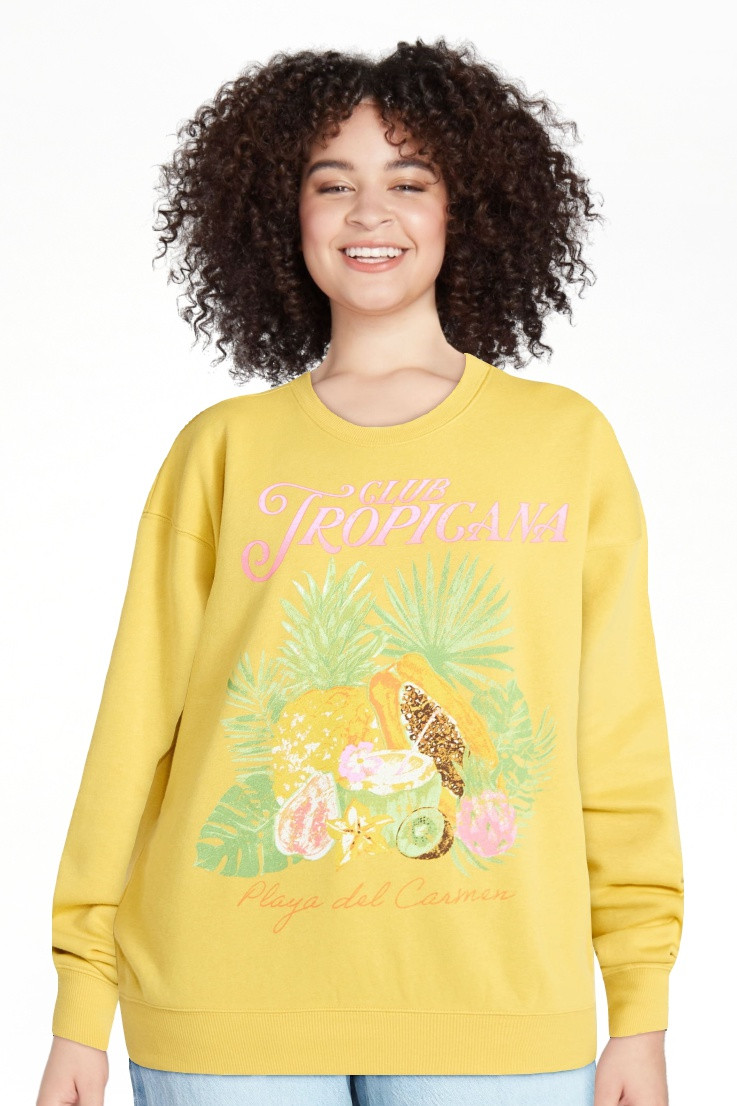 No Boundaries Graphic Crewneck Sweatshirt, Women's and Women's Plus Sizes XXS-4X | Walmart (US)