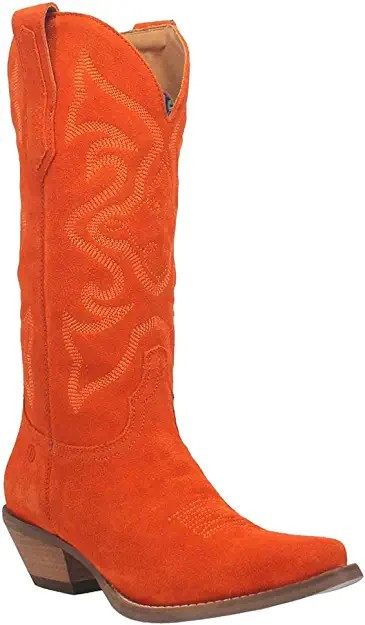 Amazon.com: Dingo Womens Out West Tall Snip Toe Boots Mid Calf Low Heel 1-2" - Black - Size 6 M :... | Amazon (US)