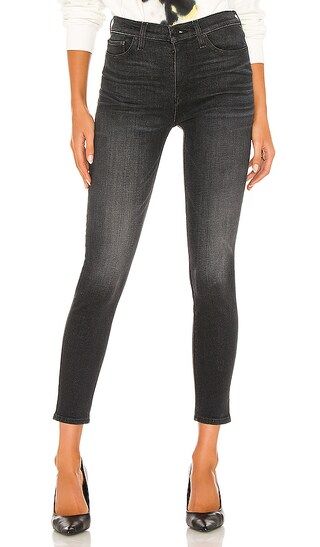 Hudson Jeans Barbara High Waist Super Skinny in Black. - size 31 (also in 23, 24, 25, 26, 27, 28, 29 | Revolve Clothing (Global)