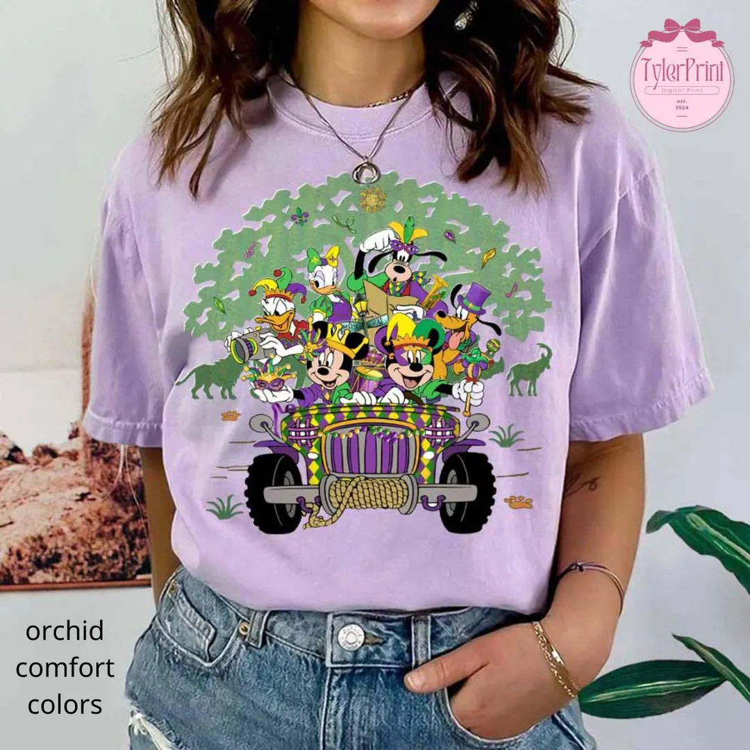 Comfort Colors Walt Disney World Happy Mardi Gras Carnival 2026 Shirt, Animal Kingdom Magical New... | Etsy (US)