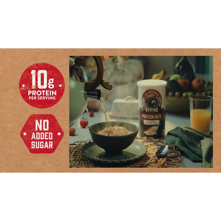 Kodiak Protein-Packed Classic Rolled Oats, 16 oz Canister | Walmart (US)
