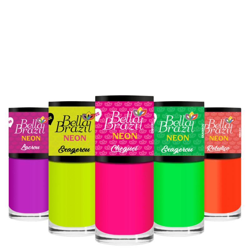 Kit Bella Brazil Neon Top Five | Beleza na Web | Beleza Na Web (BR)