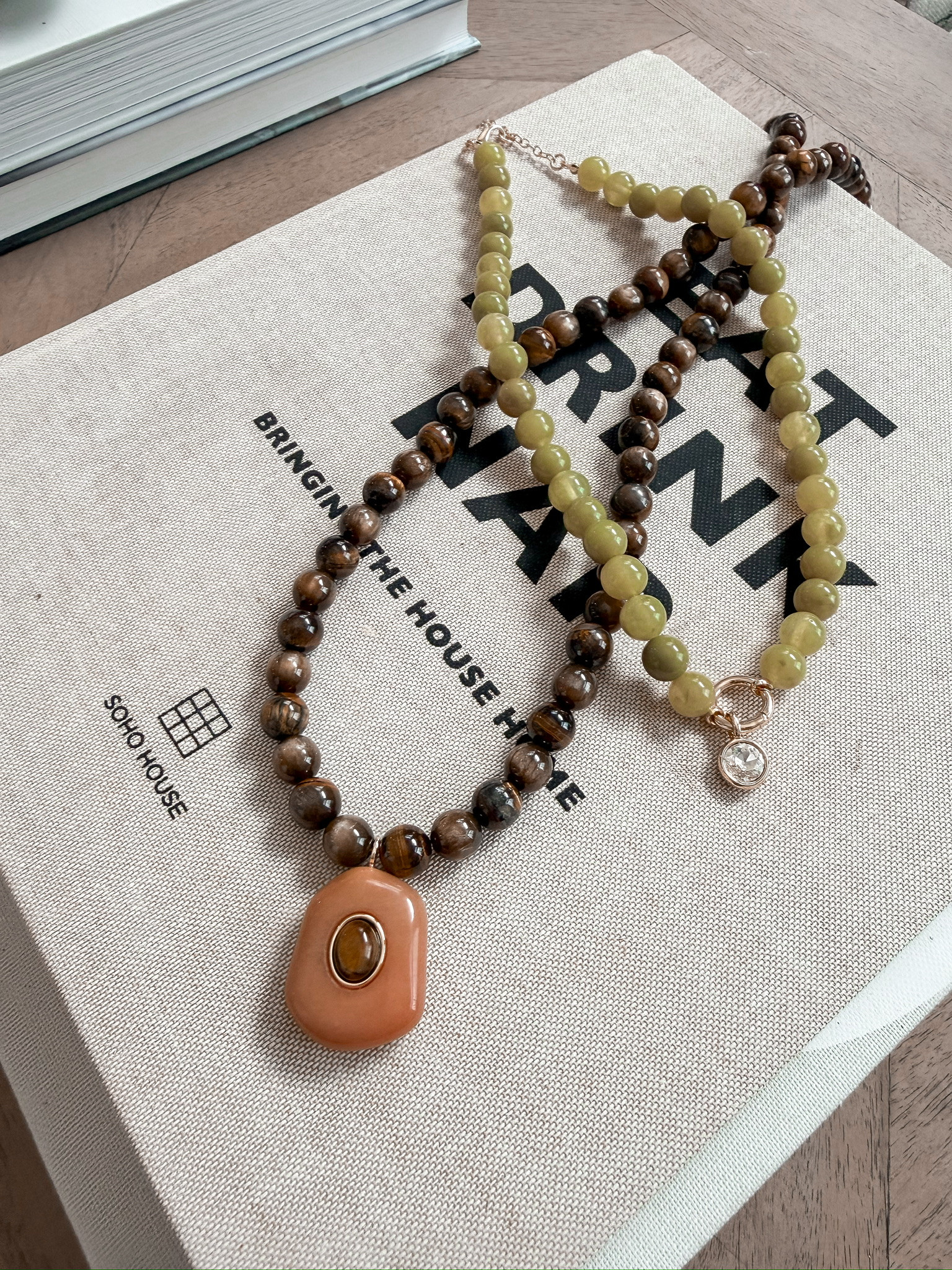 These beaded necklaces are such a good way to bring fall color into a simple outfit. I love the mix of olive, warm brown and stone pendants layered with tees, knits or button downs.

beaded necklace, fall jewelry, statement necklace, olive green necklace, brown necklace, layered jewelry, fall accessories, women’s jewelry, pendant necklace, fall outfit accessories, everyday jewelry, HauteandHumid

#LTKootd #LTKgrwm #LTKmomlife