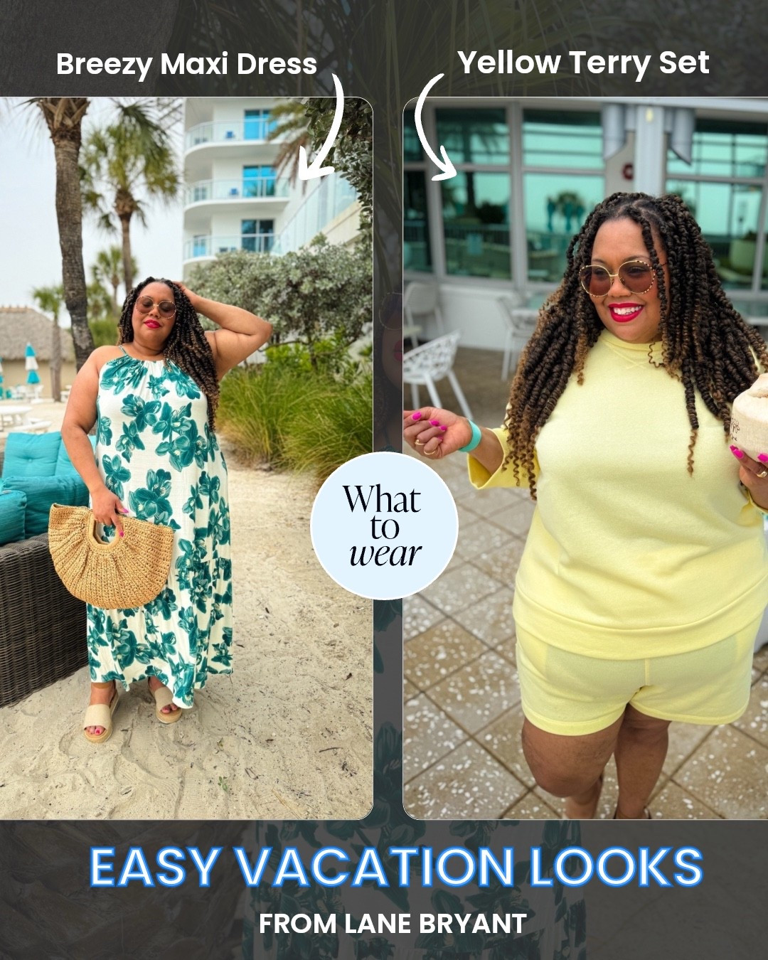 Vacation looks from @Lane Bryant 

#LTKPlusSize #LTKTravel #LTKgrwm