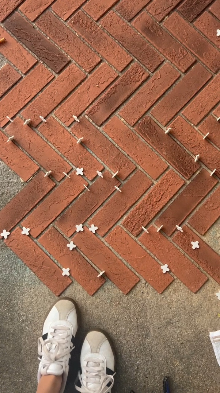 I recently made it a goal to learn how to do more home reno skills on my own. Less waiting for hubby’s help, more me makin’ it happen. 💪🏼🔨 So here’s my first solo tiling project! Resurfacing our front step with faux brick tiles for some added charm and curb appeal. 🌳

#LTKFindsUnder100 #LTKHome #LTKStyleTip