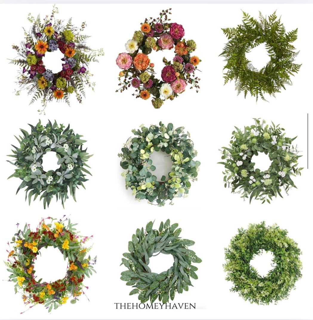 Beautiful bright spring wreaths!!


Spring wreaths, summer wreaths, home decor, spring home decor, spring outfits, front porch decor, entryway inspo, Amazon home, Amazon finds, greenery, home decor, home

#LTKSeasonal #LTKHome #LTKdayinmylife