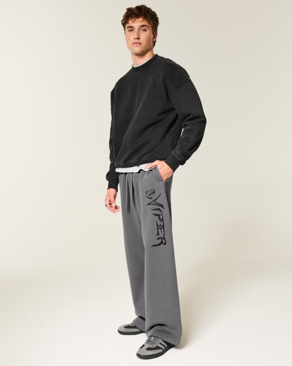 Men's Dodge Viper Graphic Super Baggy Sweatpants | Men's Graphics Shop | HollisterCo.com | Hollister (US)