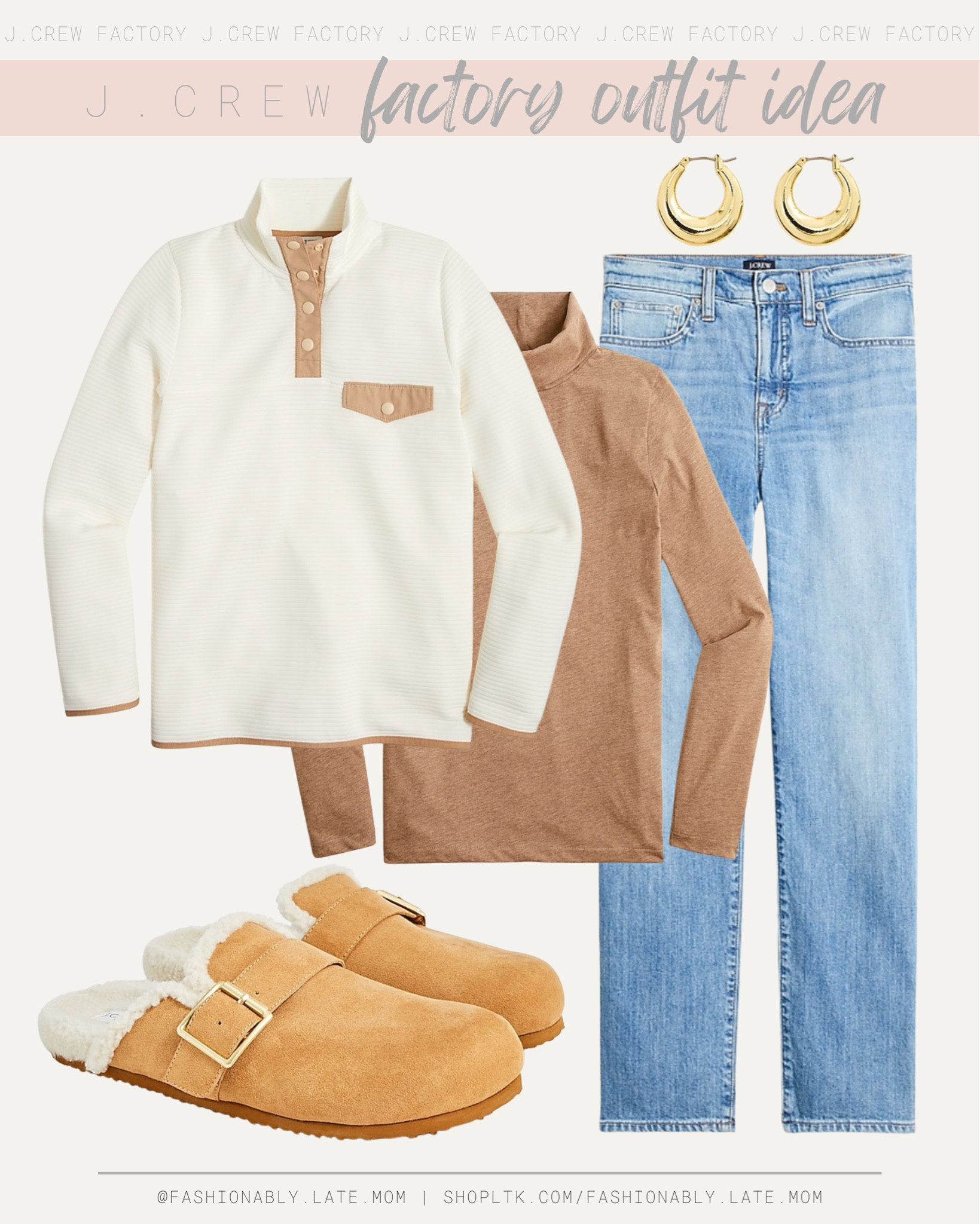 J.Crew Factory Outfit Idea!

Fall sweaters 
Sweatshirts 
Mom jeans 
Fall bodysuits
Wrap style cardigan
Cozy cardigan
Fall romper
Fall sandals
Fall booties
Winter heels
Two piece sets
Fall sundresses
Distressed denim
Two piece sets
Everyday style
Baseball cap
Running shorts
Nike sneakers
Running shoes
Womens sneakers
Belt bags
Windbreaker
Winter jeans
Cozy jeans
Cozy denim
Fall fashion
Fall style

#LTKsalealert #LTKstyletip #LTKSeasonal