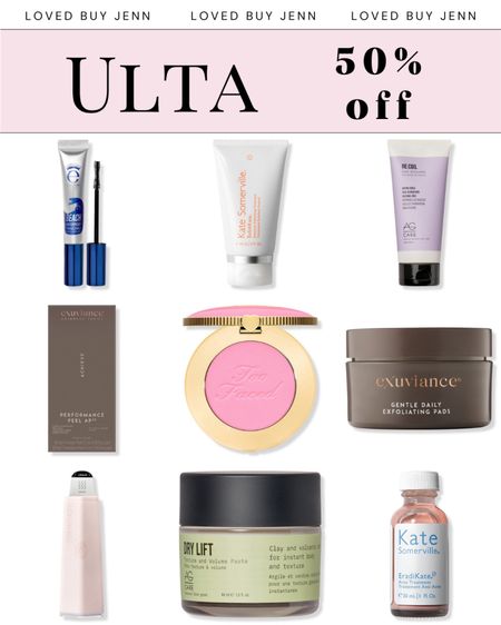 Ulta 50%. 0FF sale

Skincare makeup hair caree

#LTKfindsunder100 #LTKbeauty #LTKsalealert