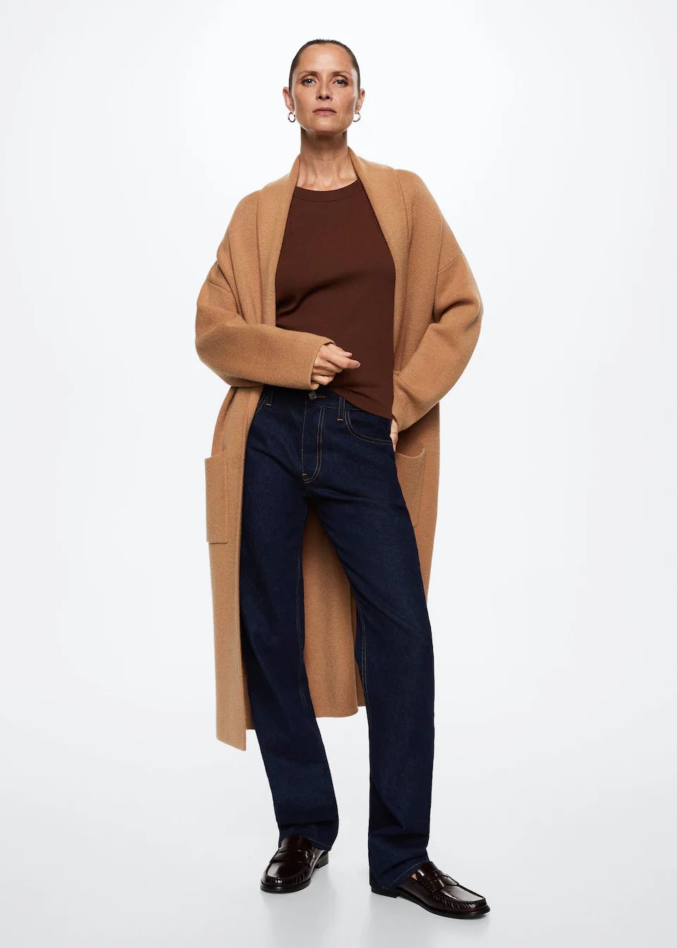 Oversized coat with pockets -  Women | Mango USA | MANGO (US)