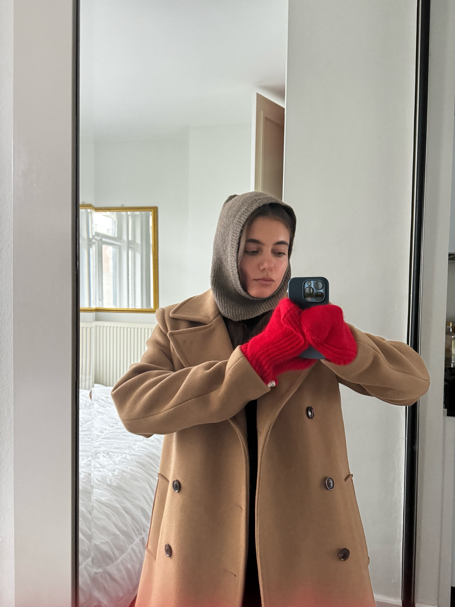 outfit inspiration, winter style, Pull & Bear , knitted balaclava, red gloves, Mango, Camel coat, & Other stories, Benetton, Nederland.

#LTKstyletip #LTKSeasonal #LTKeurope